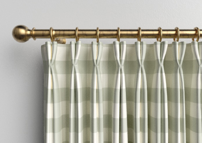 Gingham, Bud Green - Made to Measure Curtains - Image 10